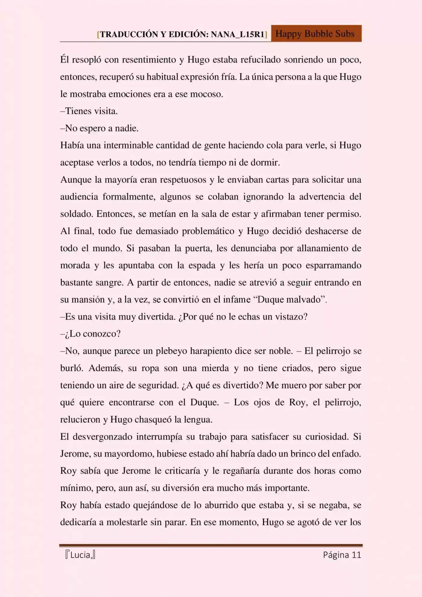 Lucia (Novela) - Capítulo 3 - Página 11 - LectorTMOo