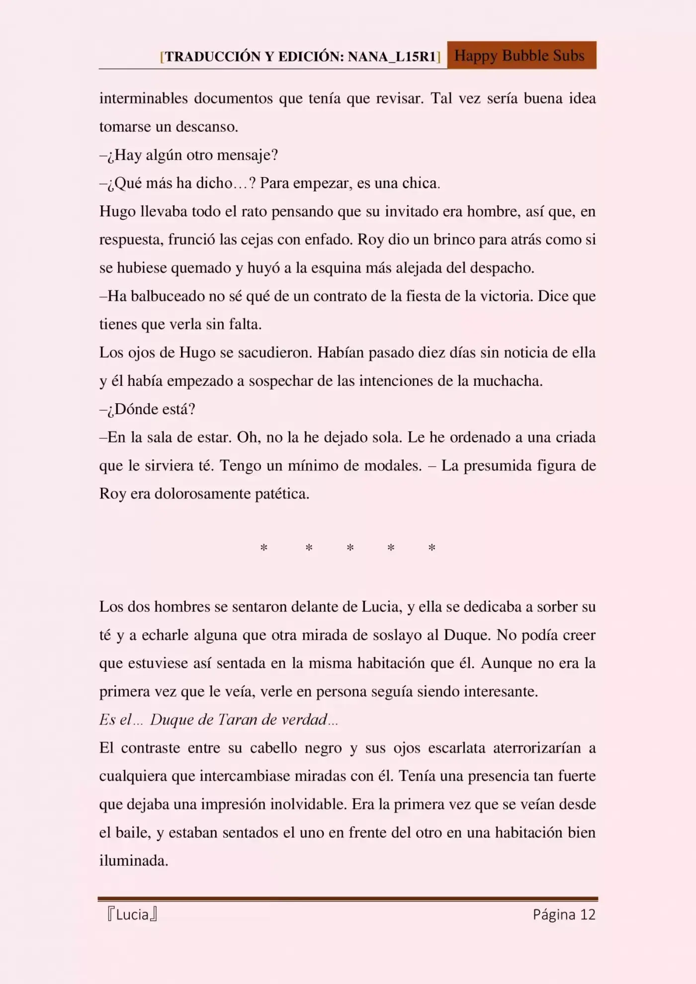 Lucia (Novela) - Capítulo 3 - Página 12 - LectorTMOo