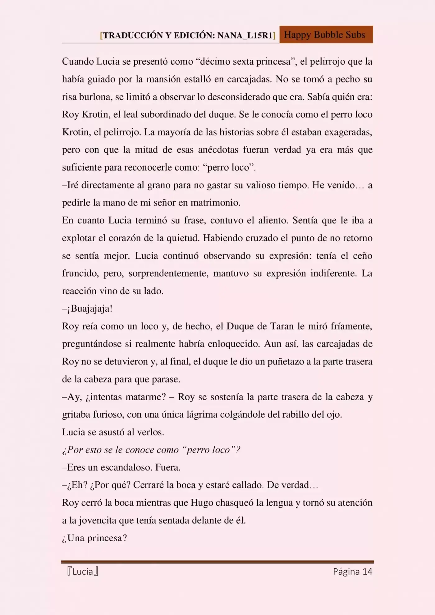 Lucia (Novela) - Capítulo 3 - Página 14 - LectorTMOo