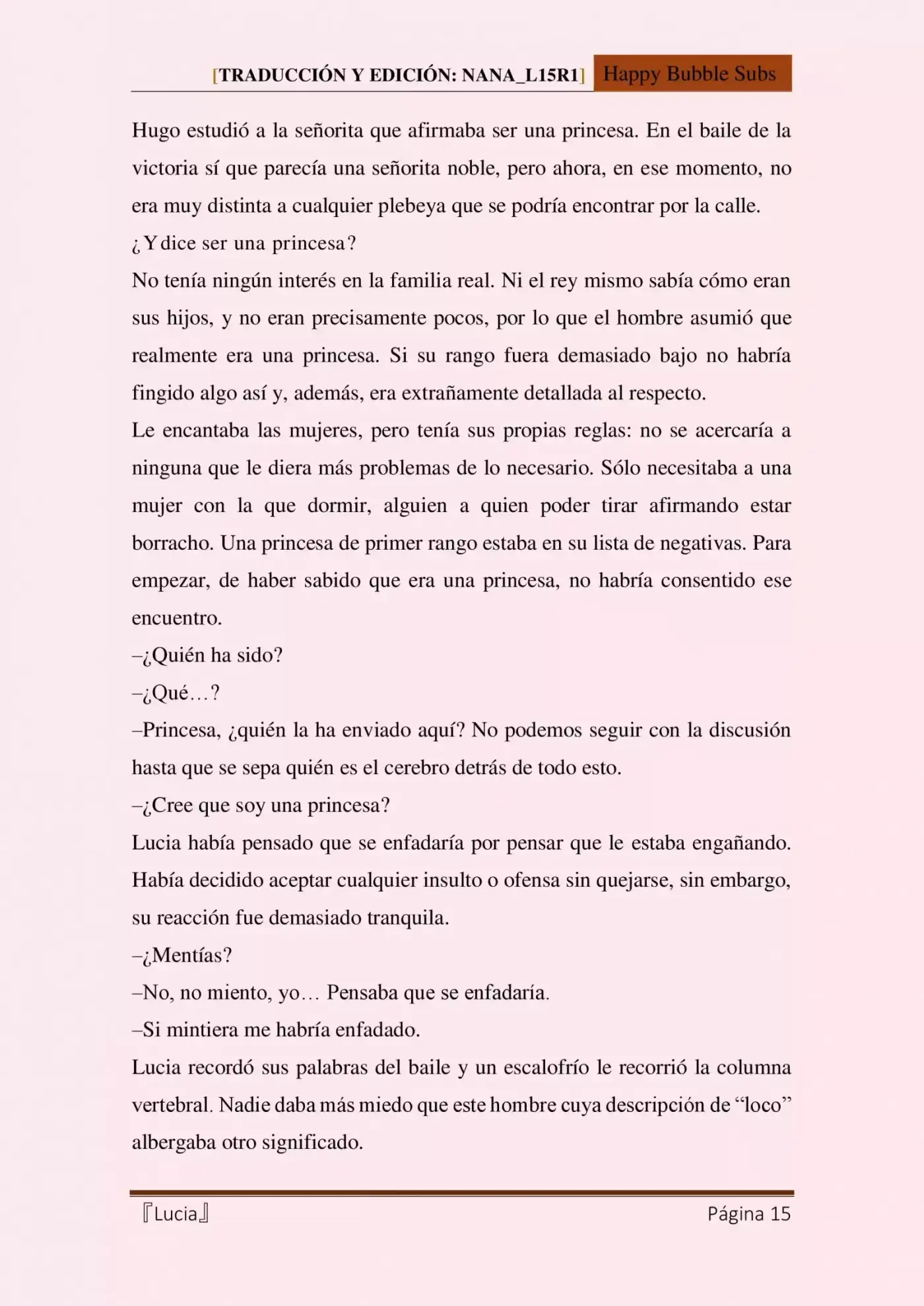 Lucia (Novela) - Capítulo 3 - Página 15 - LectorTMOo