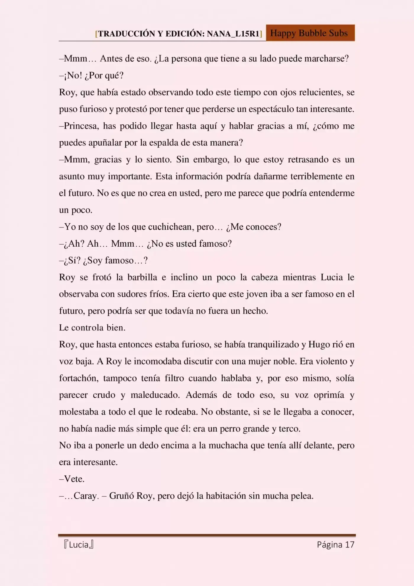 Lucia (Novela) - Capítulo 3 - Página 17 - LectorTMOo