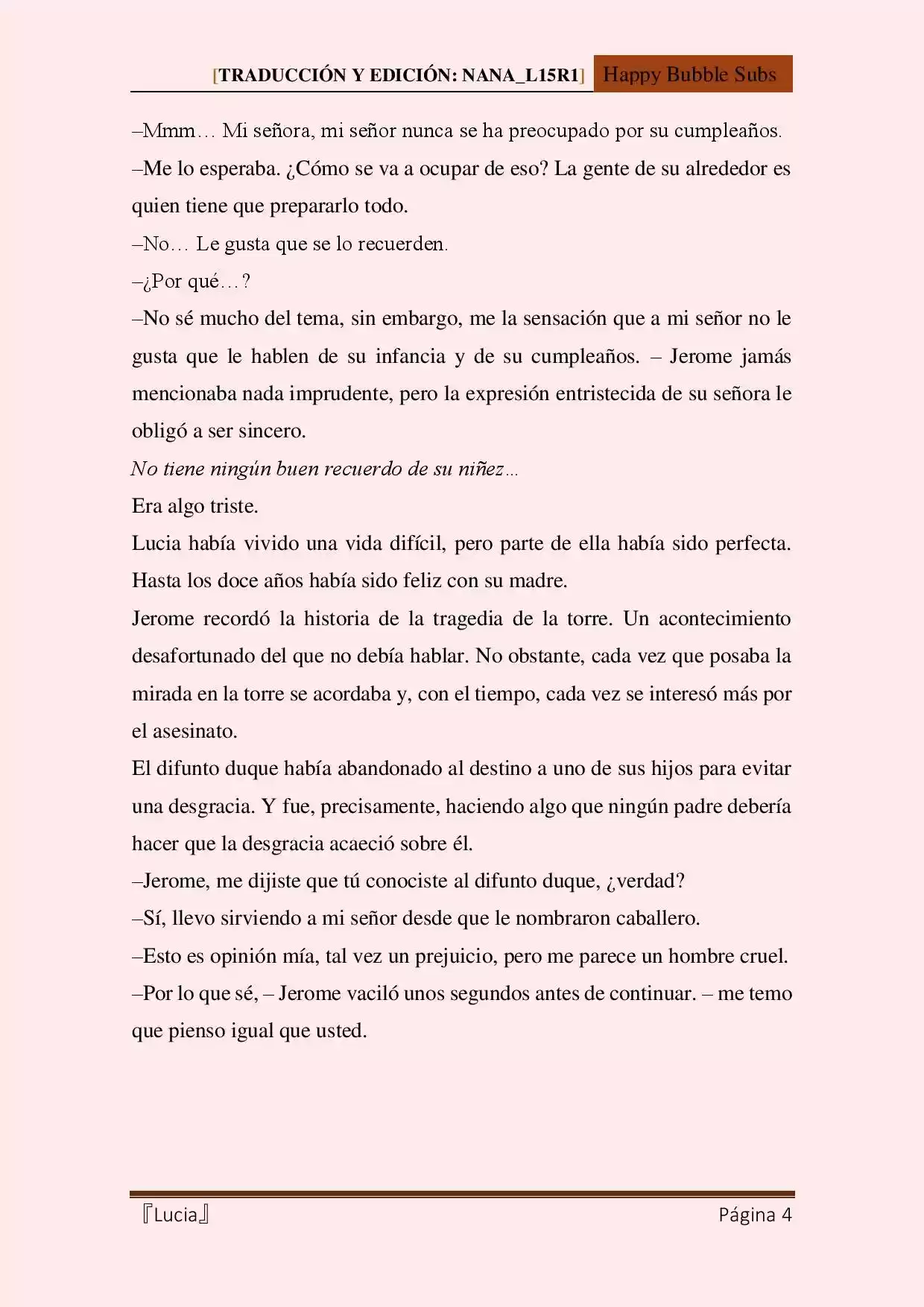Lucia (Novela) - Capítulo 30 - Página 4 - LectorTMOo