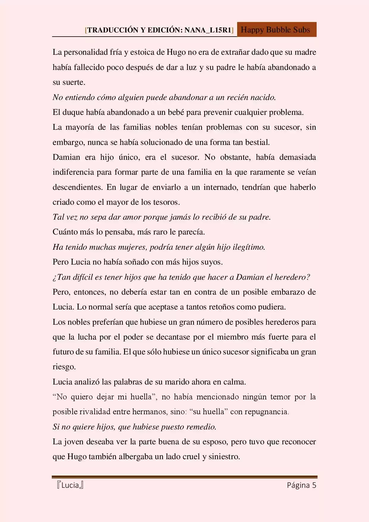 Lucia (Novela) - Capítulo 30 - Página 5 - LectorTMOo