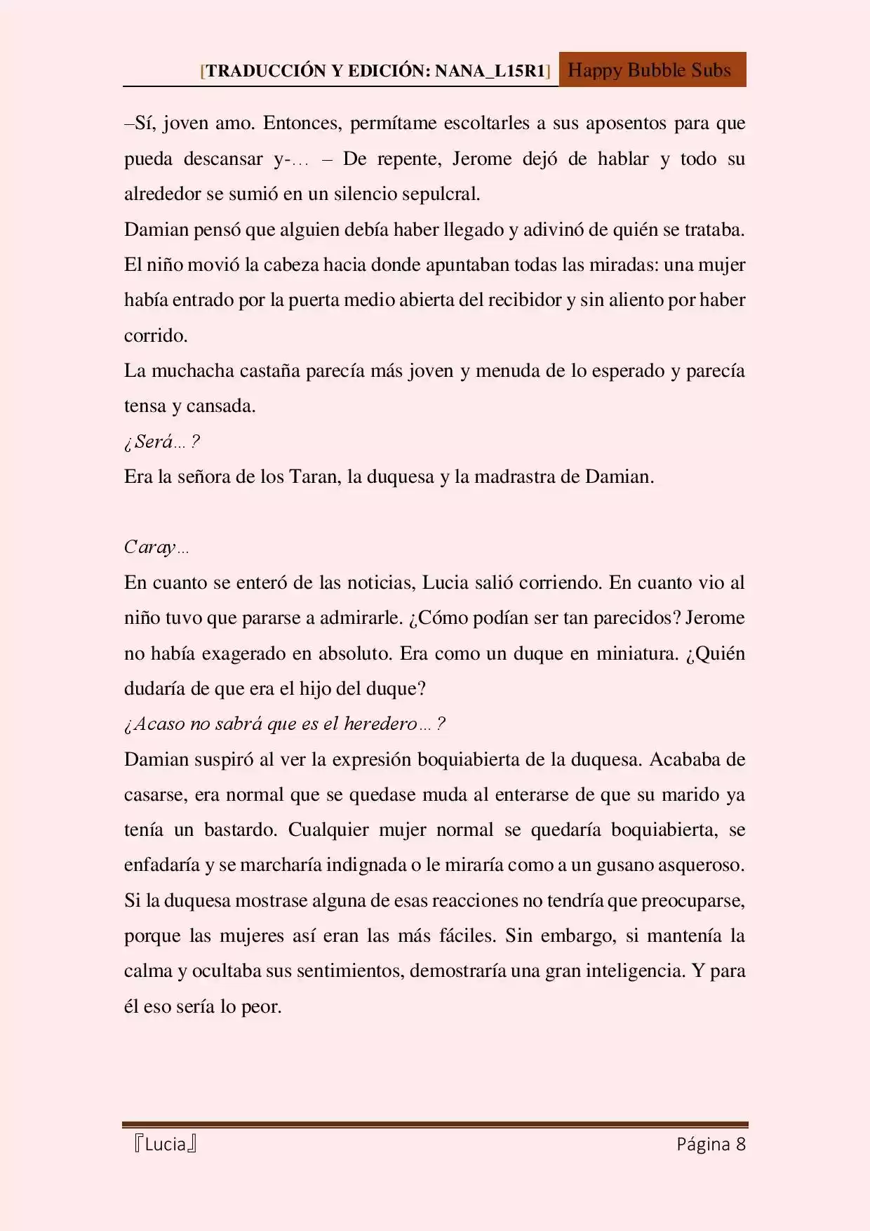 Lucia (Novela) - Capítulo 30 - Página 8 - LectorTMOo