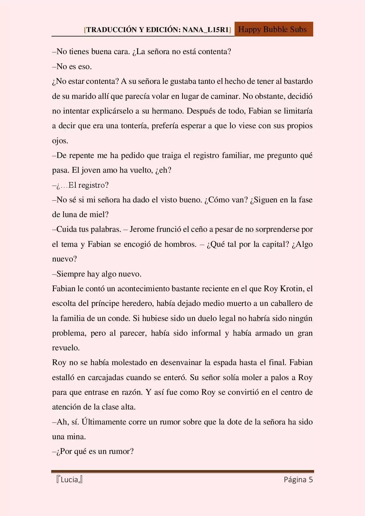 Lucia (Novela) - Capítulo 31 - Página 5 - LectorTMOo