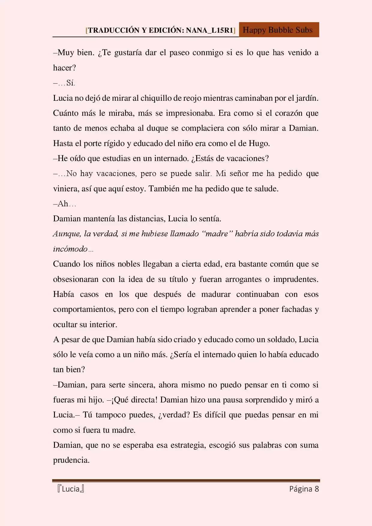 Lucia (Novela) - Capítulo 31 - Página 8 - LectorTMOo