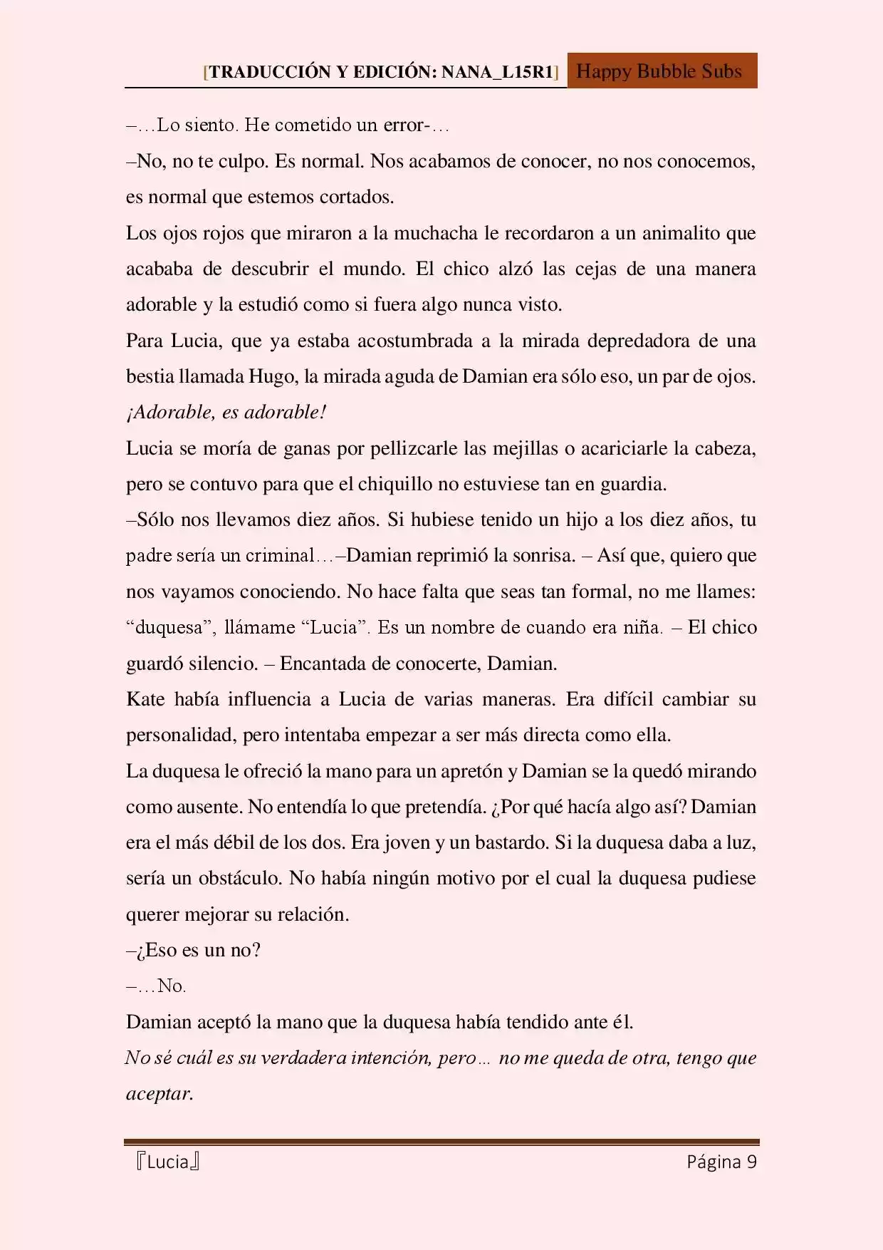 Lucia (Novela) - Capítulo 31 - Página 9 - LectorTMOo