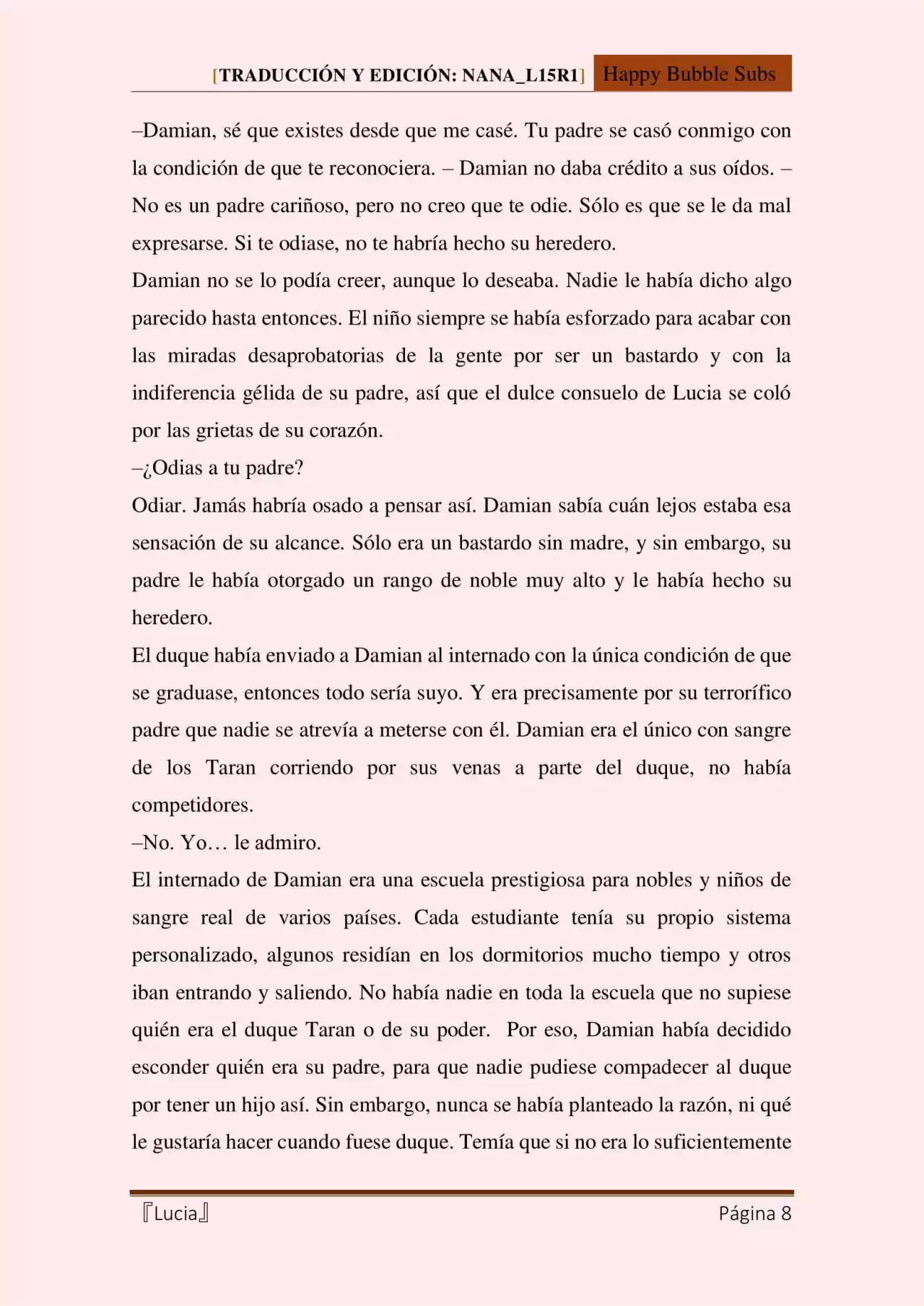Lucia (Novela) - Capítulo 32 - Página 8 - LectorTMOo