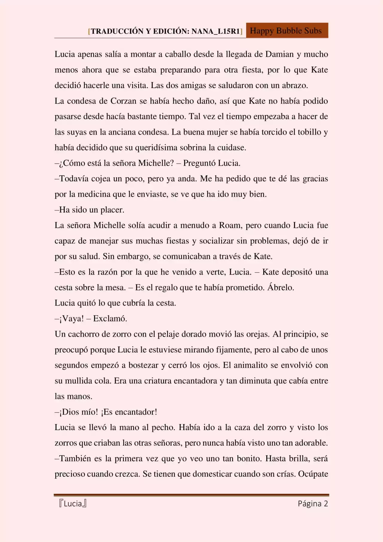 Lucia (Novela) - Capítulo 33 - Página 2 - LectorTMOo