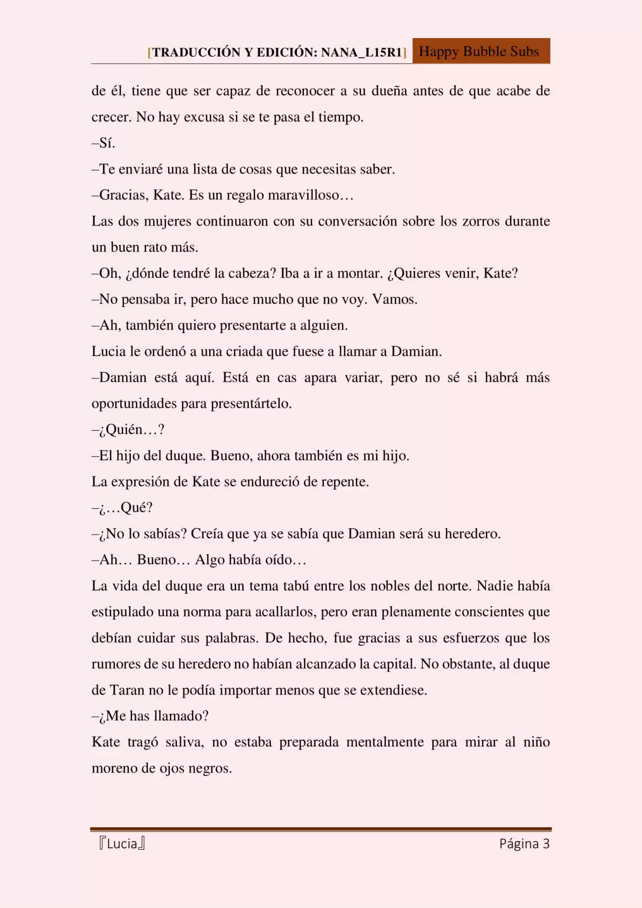 Lucia (Novela) - Capítulo 33 - Página 3 - LectorTMOo