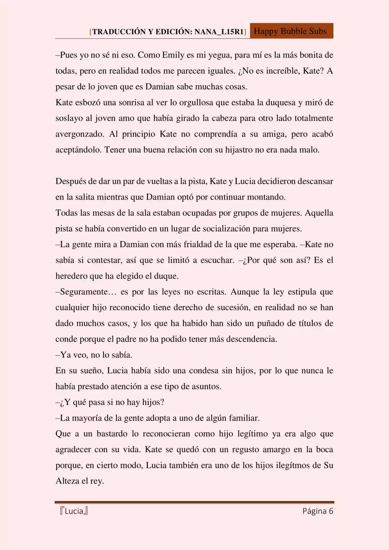 Lucia (Novela) - Capítulo 33 - Página 6 - LectorTMOo