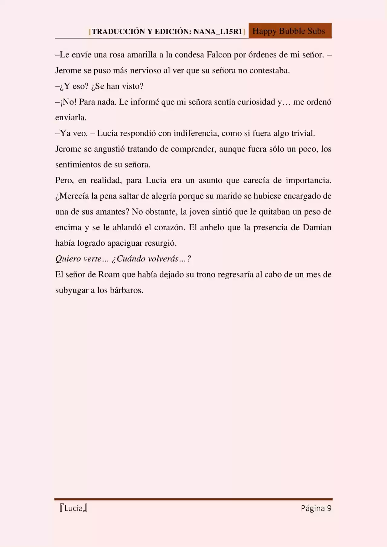 Lucia (Novela) - Capítulo 33 - Página 9 - LectorTMOo