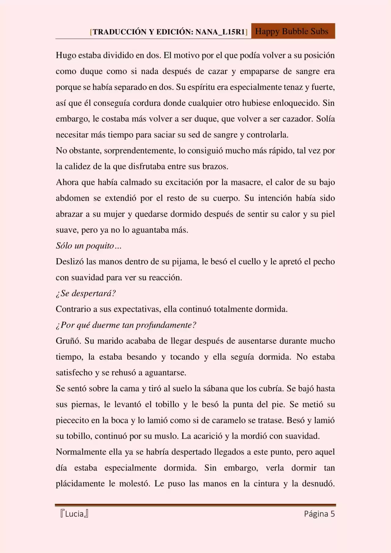 Lucia (Novela) - Capítulo 34 - Página 5 - LectorTMOo