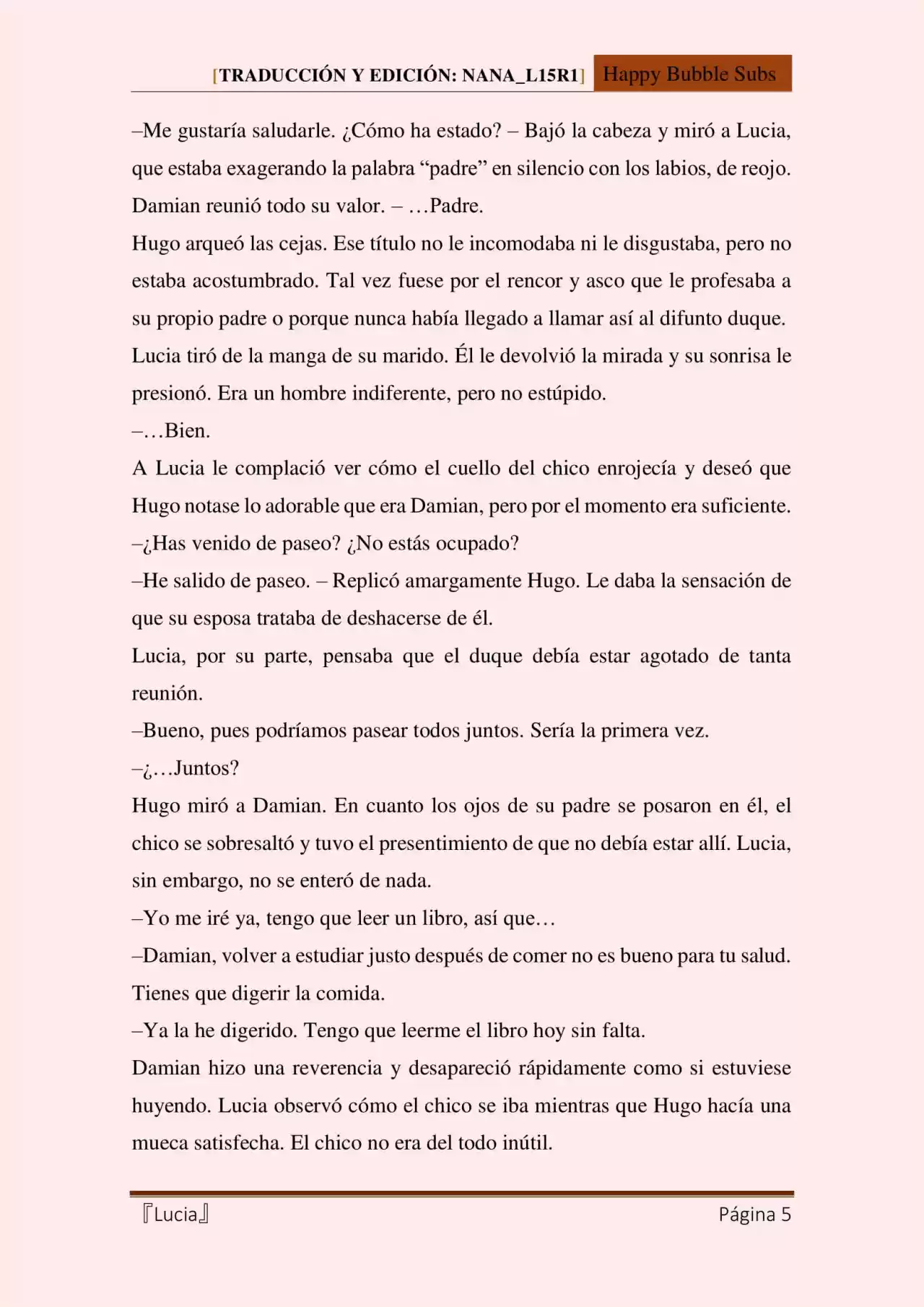 Lucia (Novela) - Capítulo 36 - Página 5 - LectorTMOo