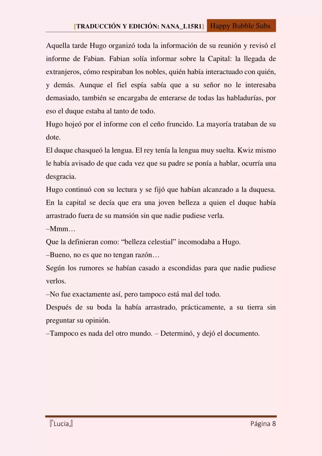 Lucia (Novela) - Capítulo 36 - Página 8 - LectorTMOo