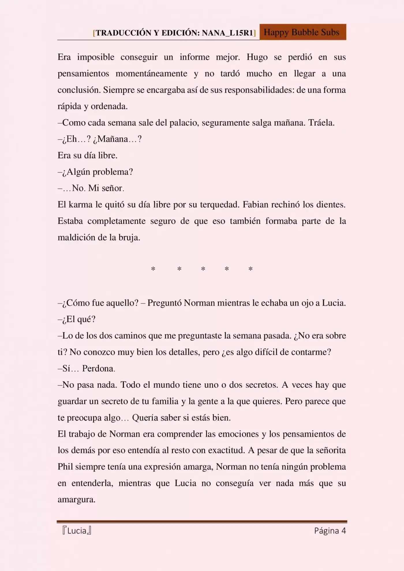 Lucia (Novela) - Capítulo 4 - Página 4 - LectorTMOo