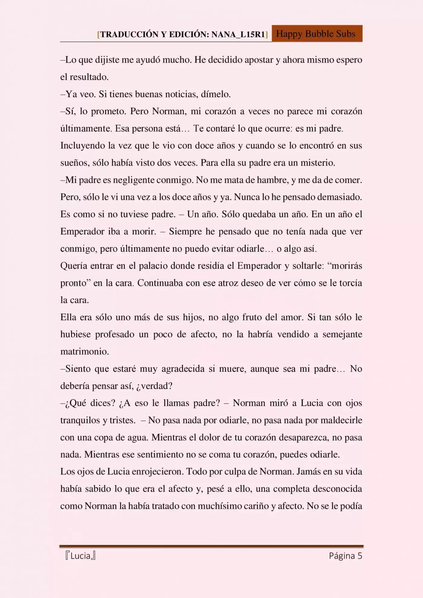 Lucia (Novela) - Capítulo 4 - Página 5 - LectorTMOo