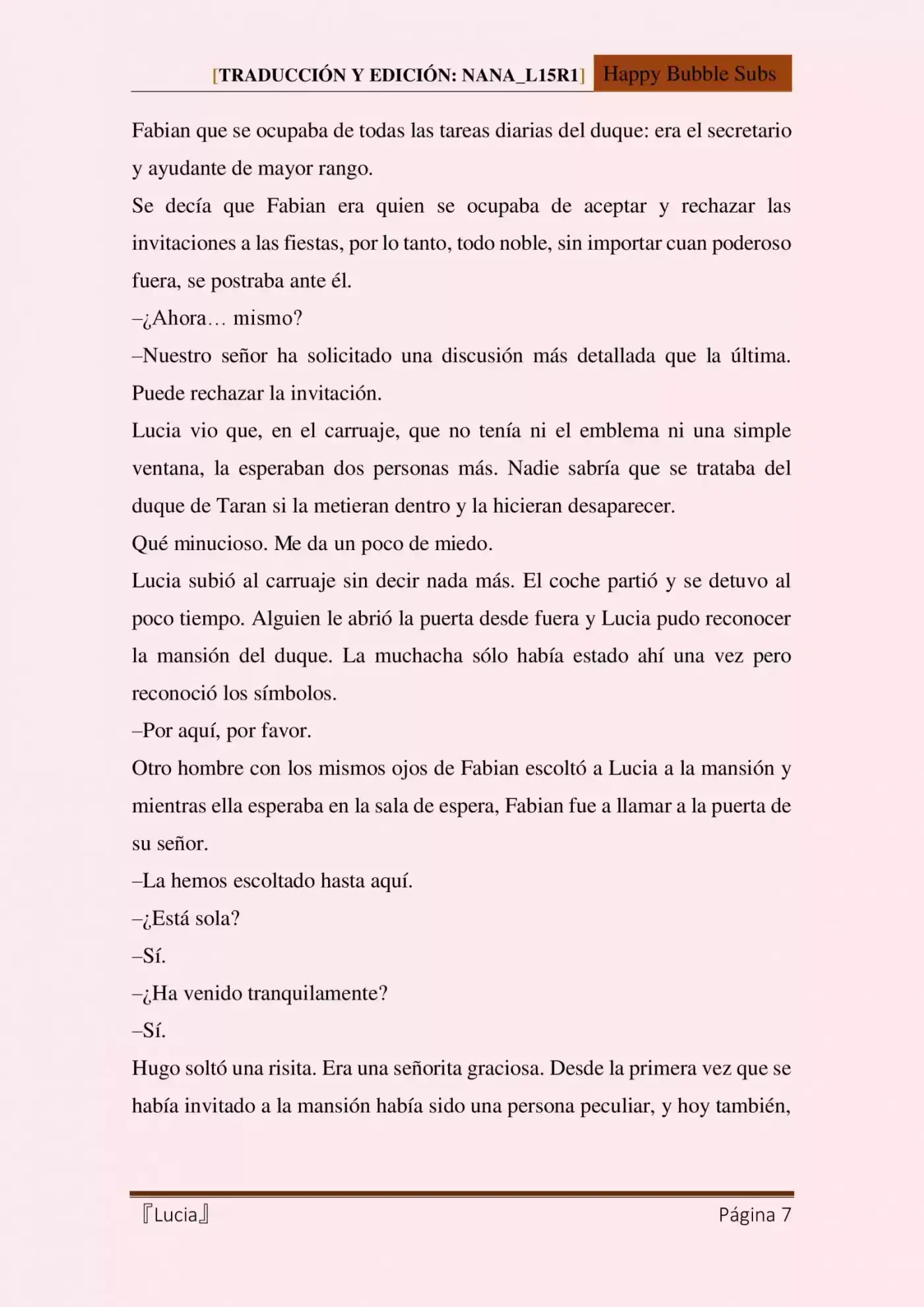 Lucia (Novela) - Capítulo 4 - Página 7 - LectorTMOo