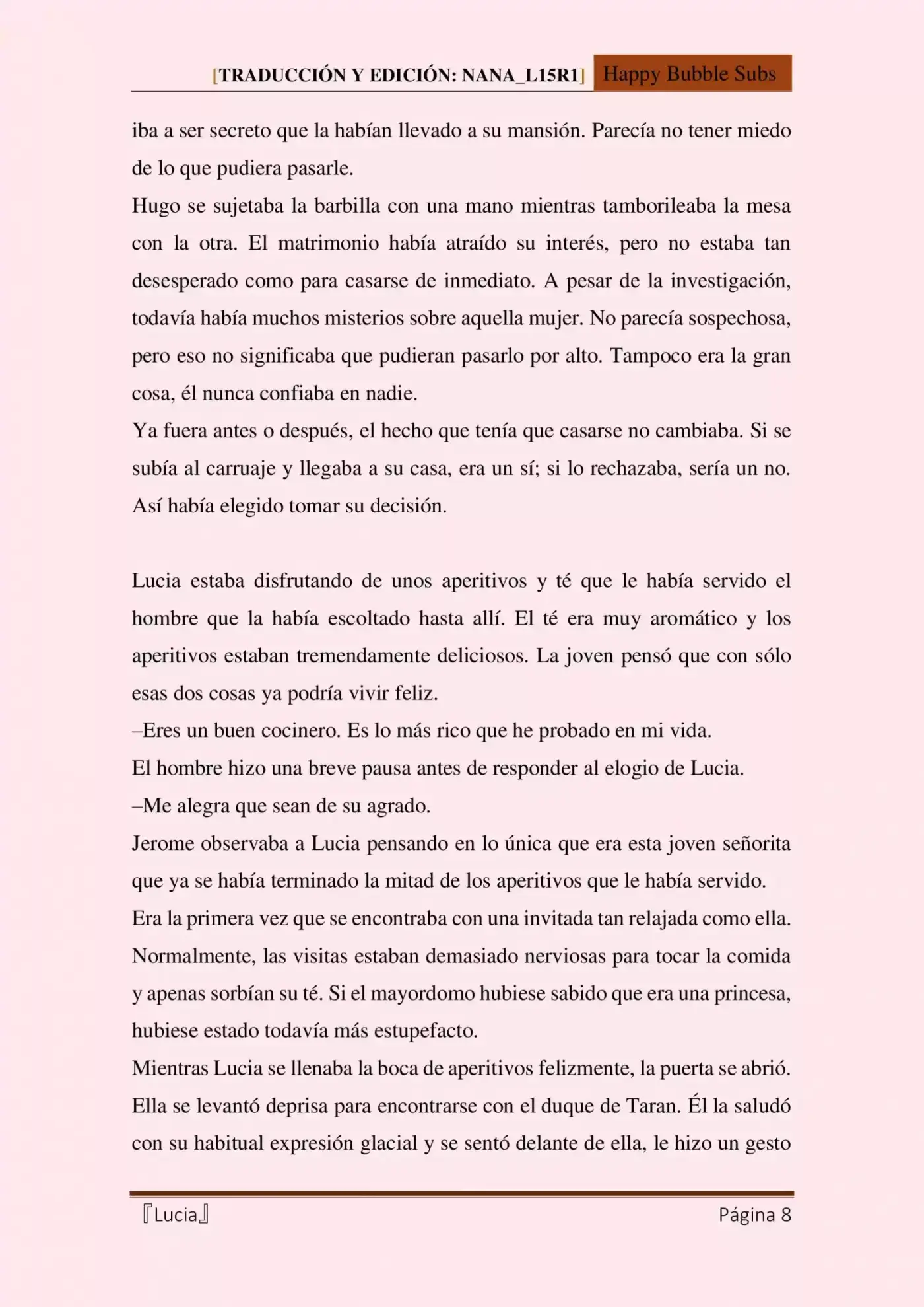 Lucia (Novela) - Capítulo 4 - Página 8 - LectorTMOo