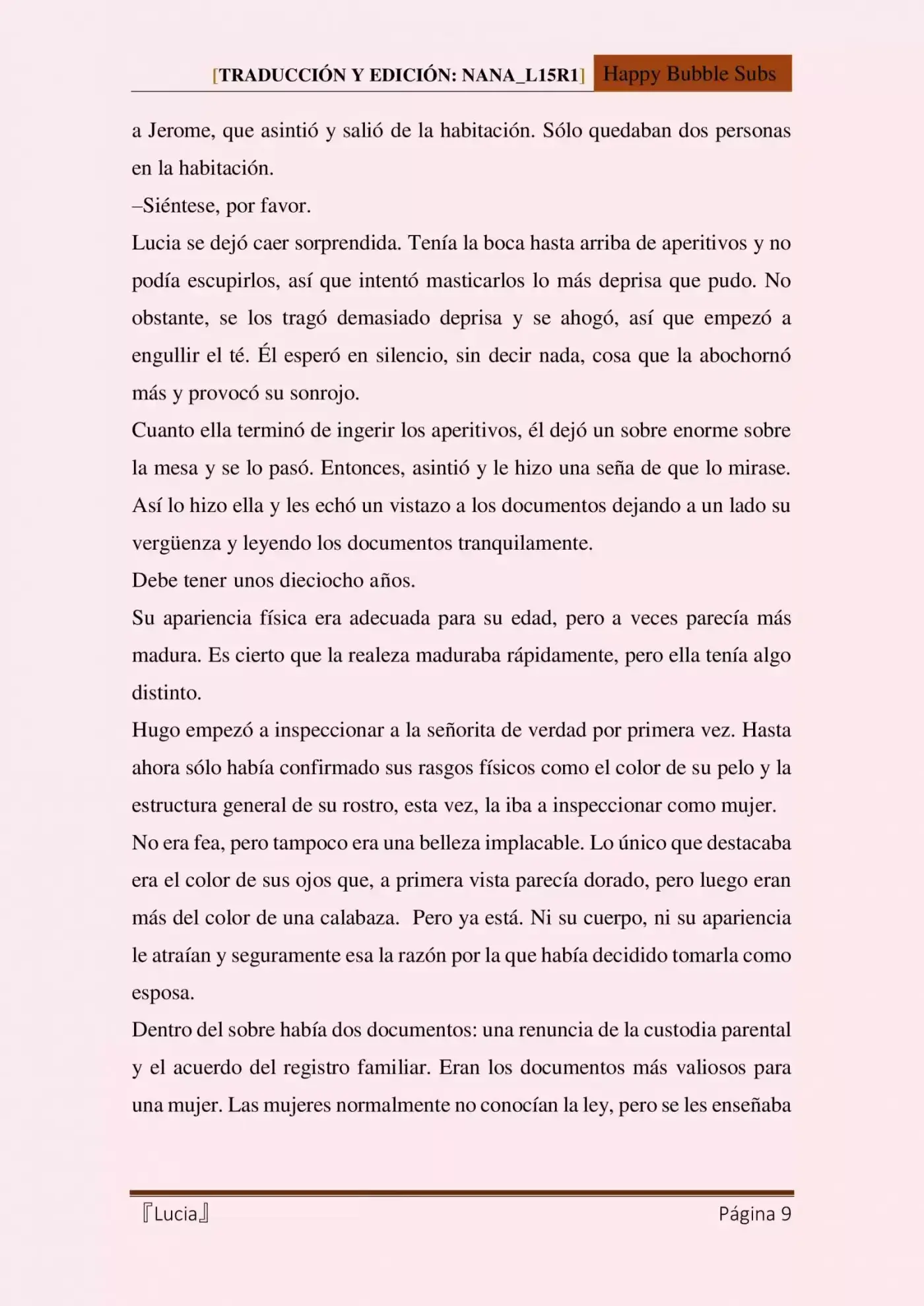 Lucia (Novela) - Capítulo 4 - Página 9 - LectorTMOo