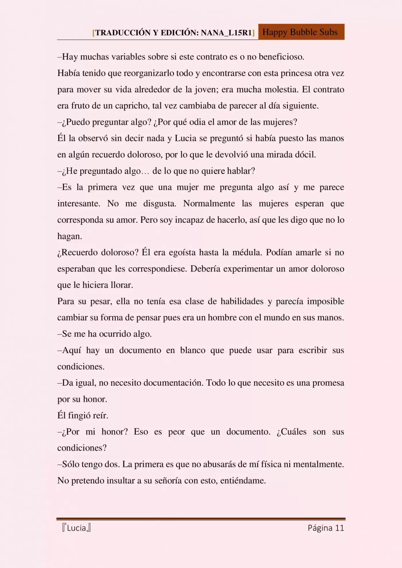 Lucia (Novela) - Capítulo 4 - Página 11 - LectorTMOo