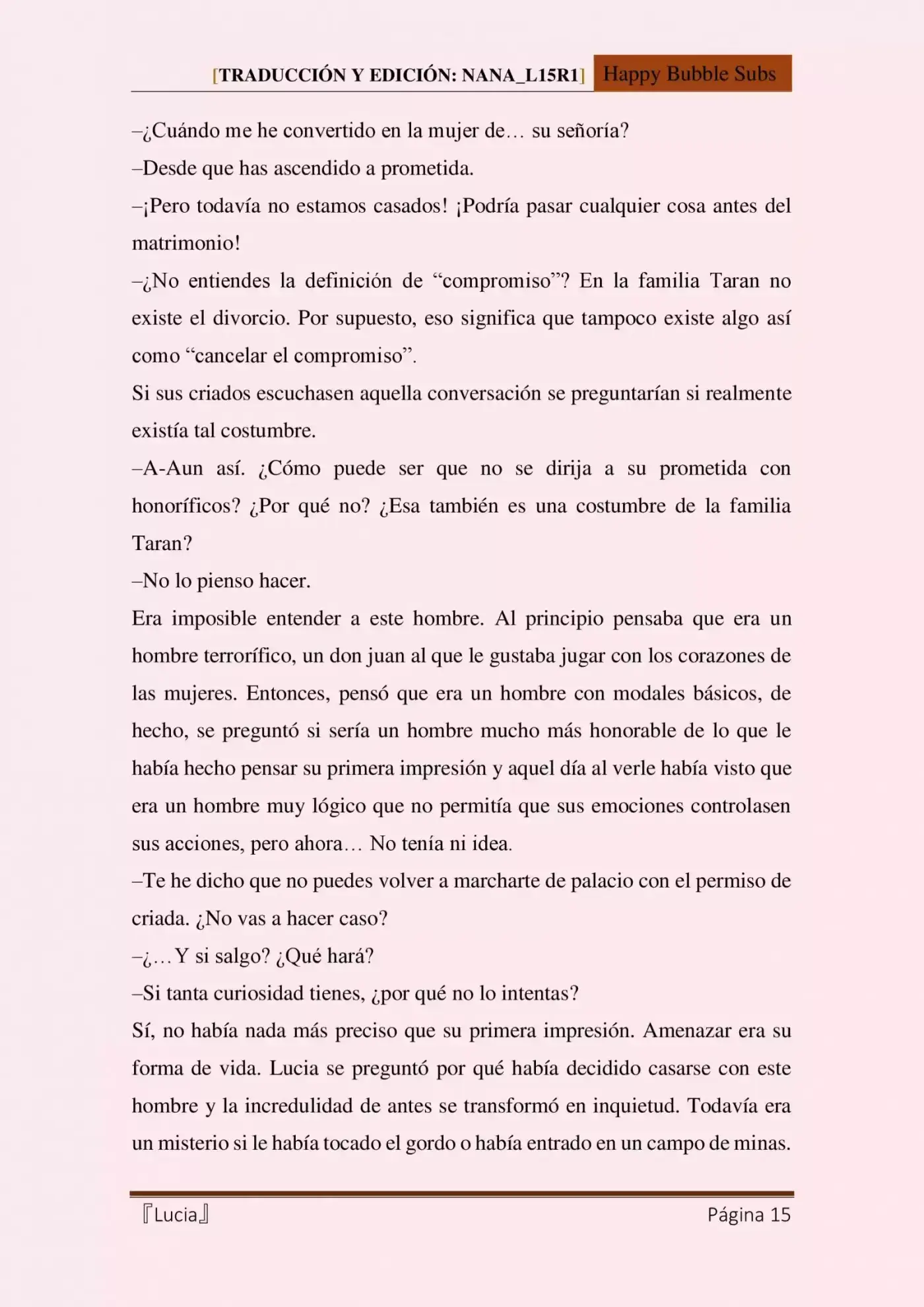 Lucia (Novela) - Capítulo 4 - Página 15 - LectorTMOo