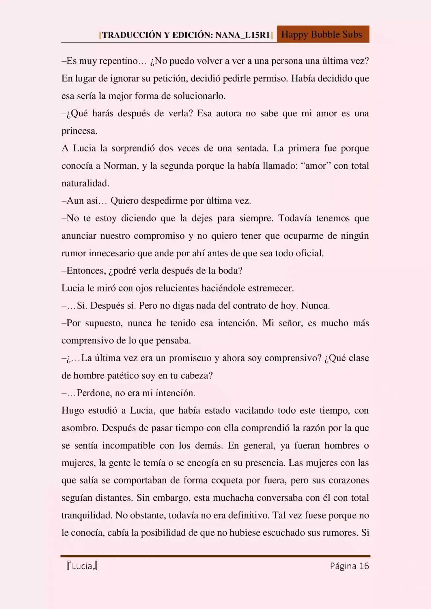 Lucia (Novela) - Capítulo 4 - Página 16 - LectorTMOo