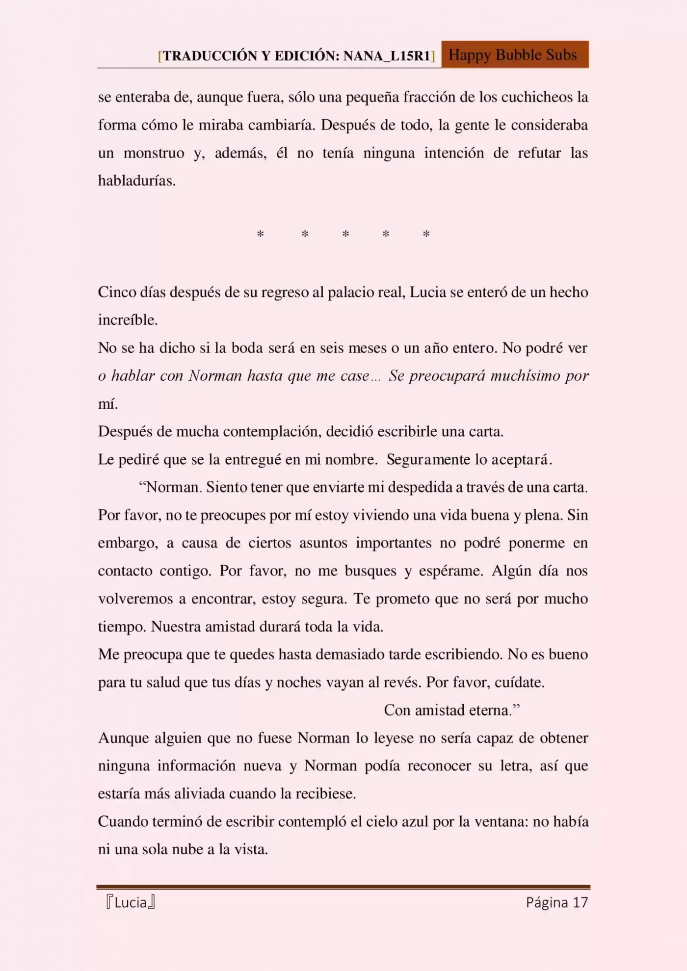 Lucia (Novela) - Capítulo 4 - Página 17 - LectorTMOo