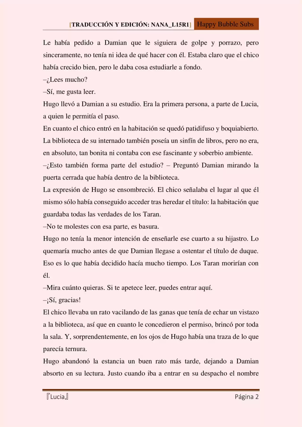 Lucia (Novela) - Capítulo 40 - Página 2 - LectorTMOo