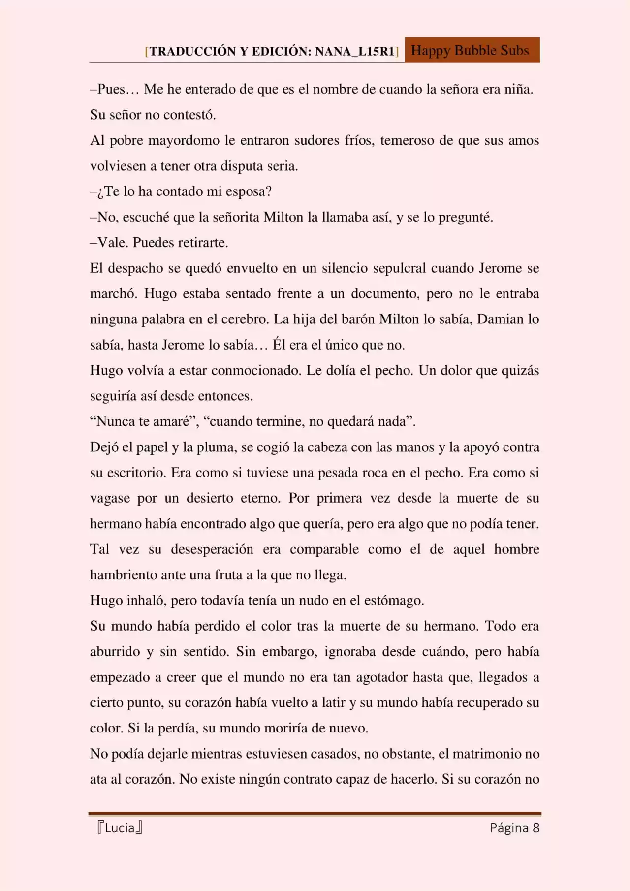 Lucia (Novela) - Capítulo 40 - Página 8 - LectorTMOo