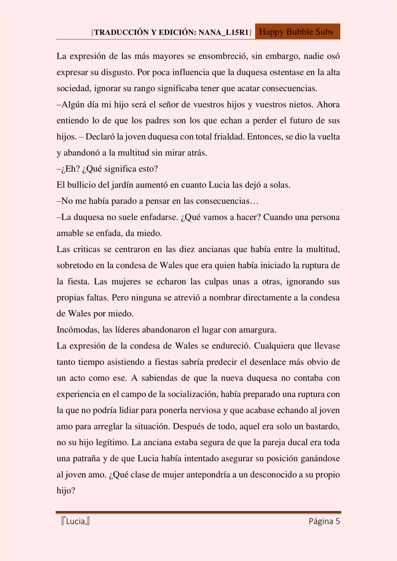 Lucia (Novela) - Capítulo 41 - Página 5 - LectorTMOo