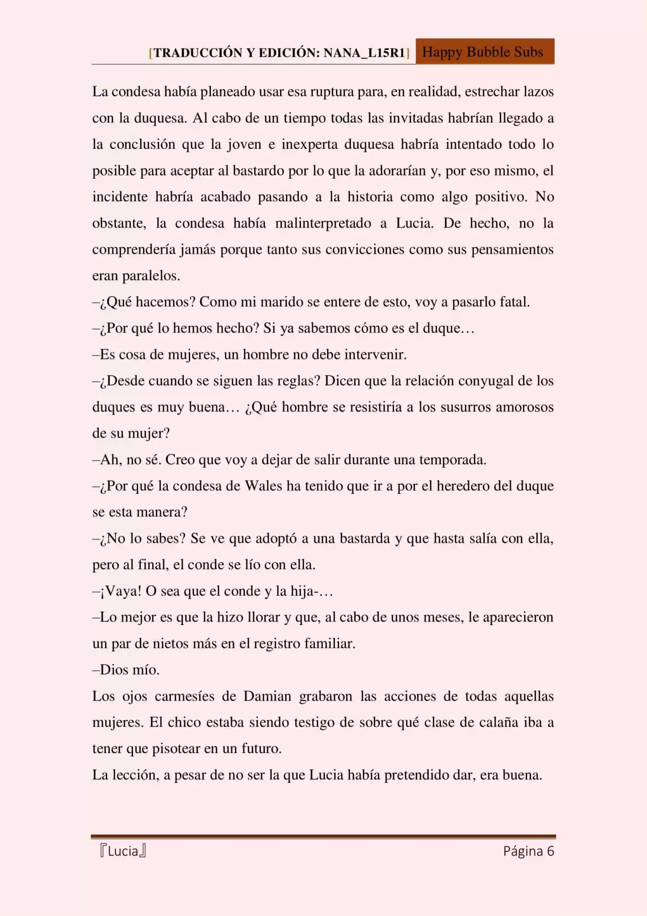 Lucia (Novela) - Capítulo 41 - Página 6 - LectorTMOo
