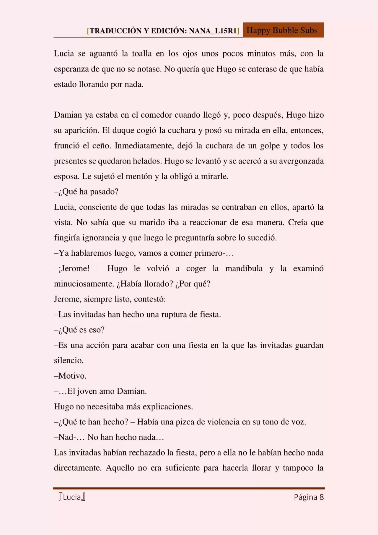 Lucia (Novela) - Capítulo 42 - Página 8 - LectorTMOo