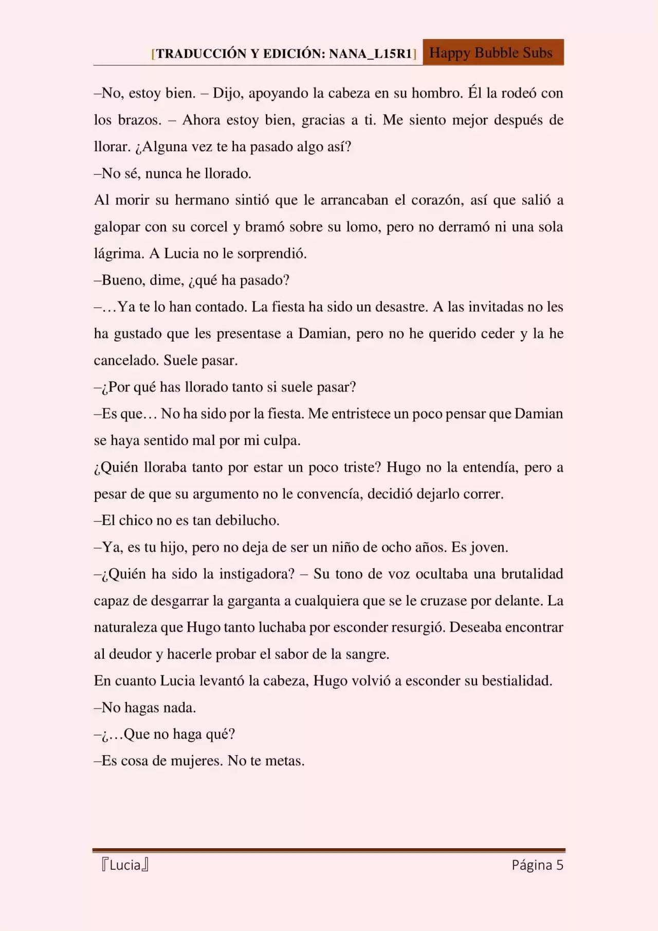 Lucia (Novela) - Capítulo 43 - Página 5 - LectorTMOo