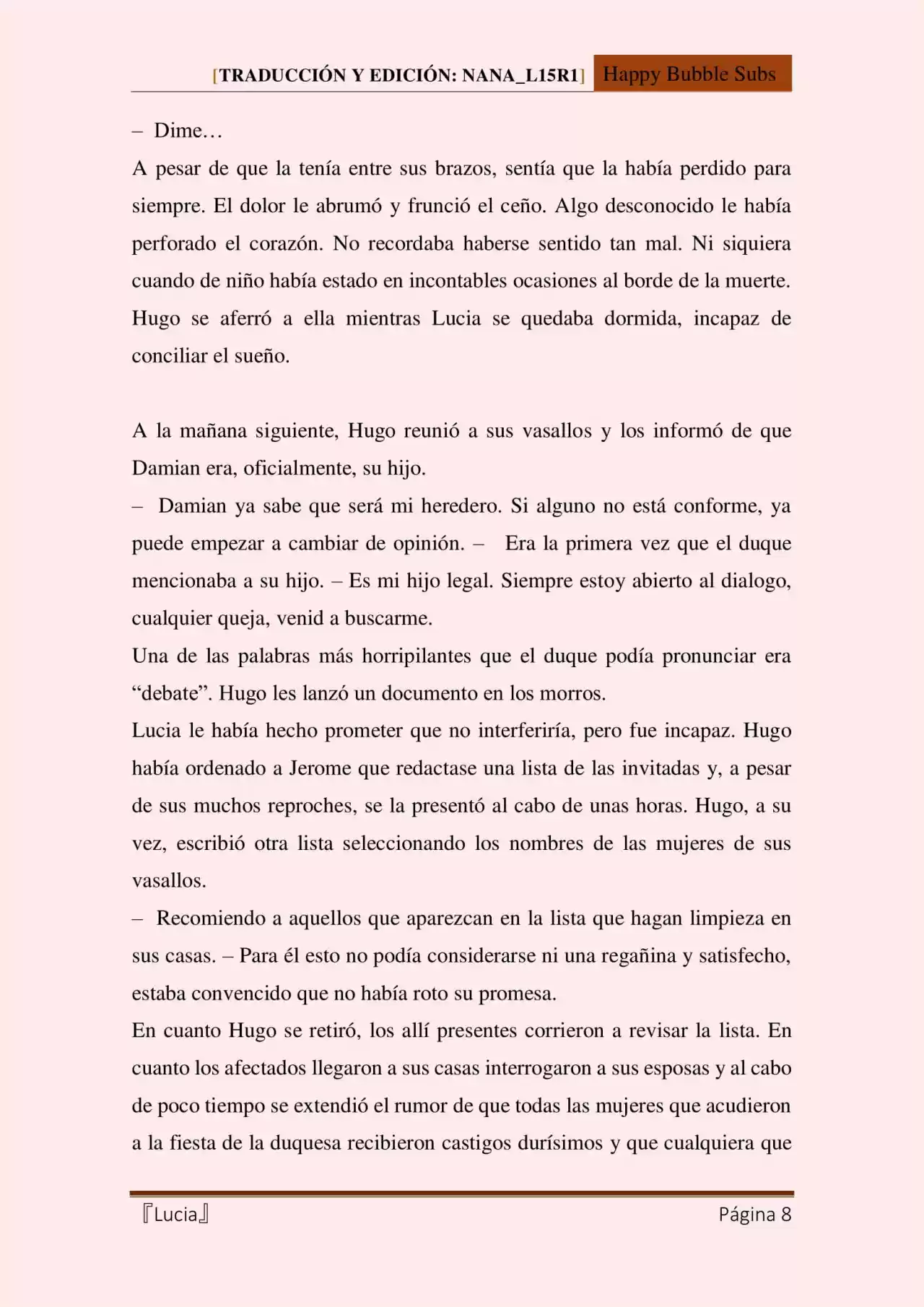 Lucia (Novela) - Capítulo 44 - Página 8 - LectorTMOo
