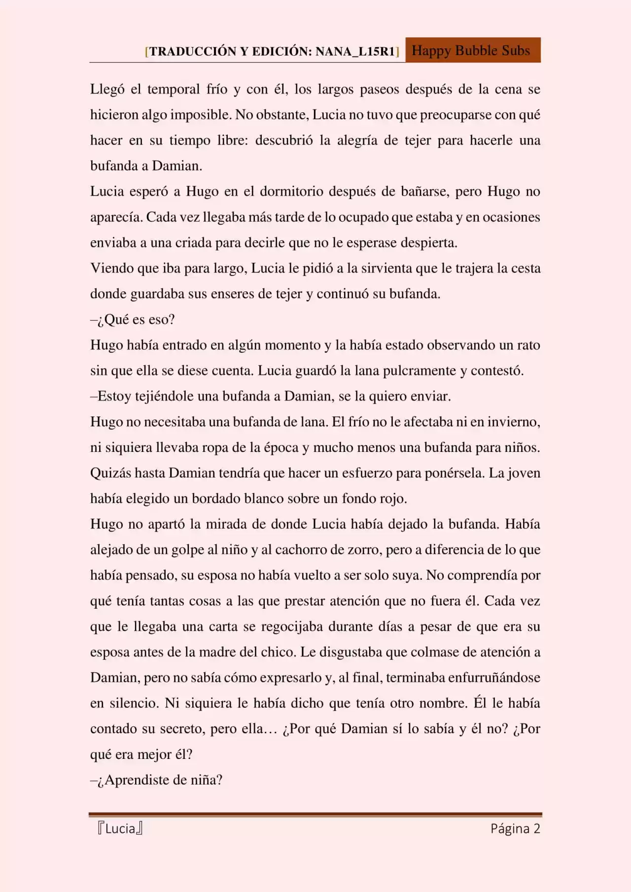 Lucia (Novela) - Capítulo 49 - Página 2 - LectorTMOo