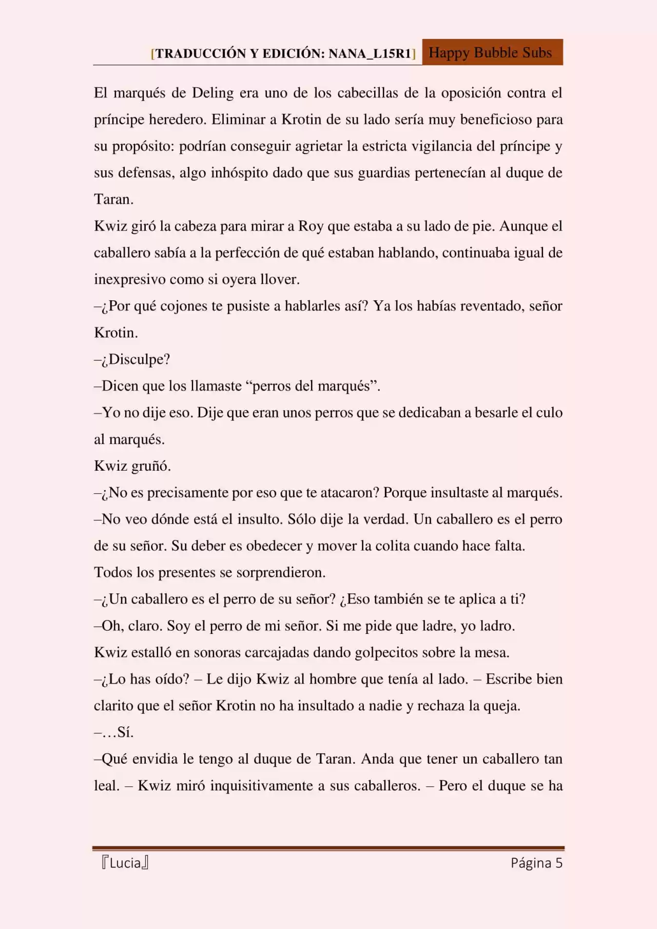 Lucia (Novela) - Capítulo 49 - Página 5 - LectorTMOo