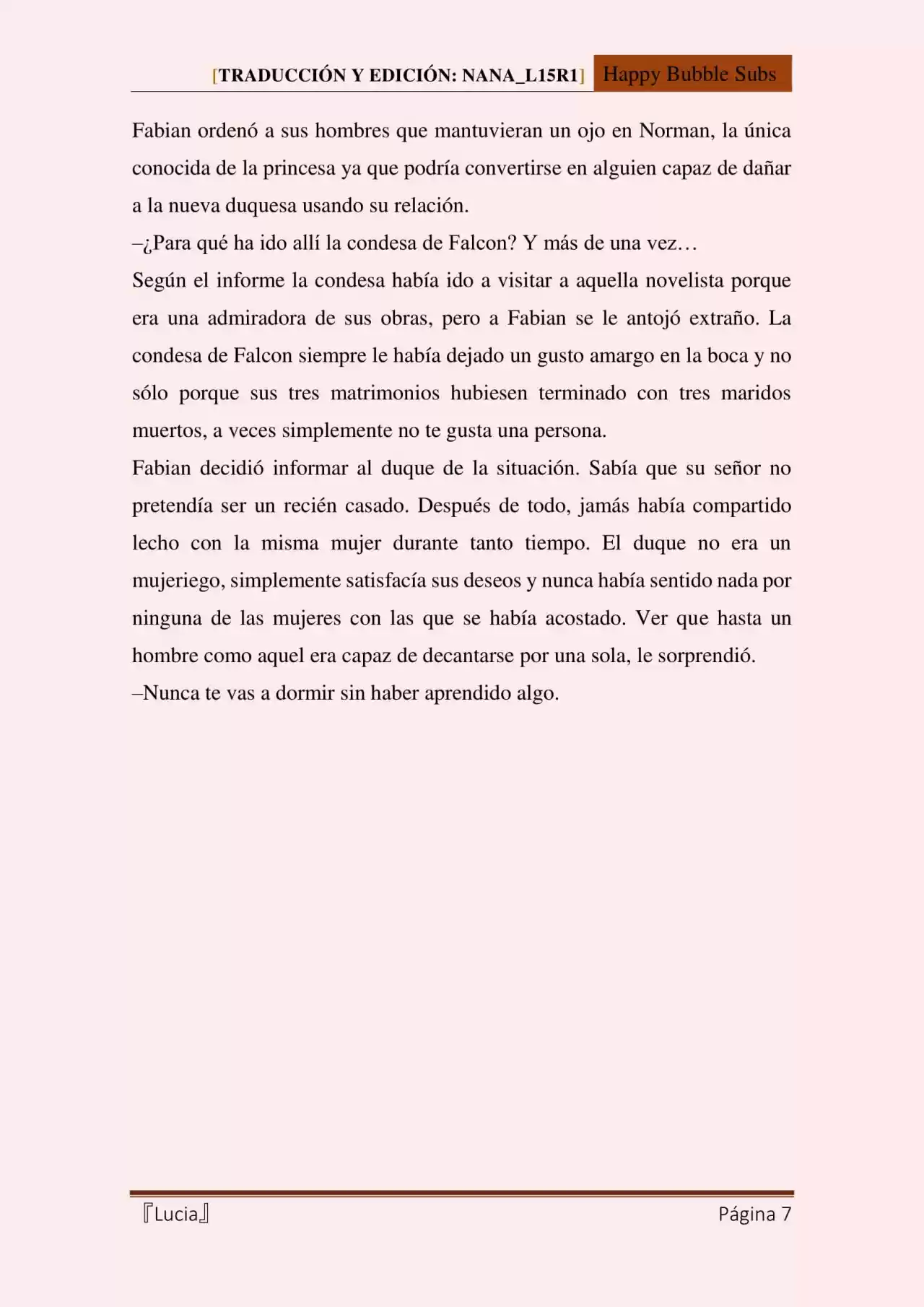 Lucia (Novela) - Capítulo 49 - Página 7 - LectorTMOo