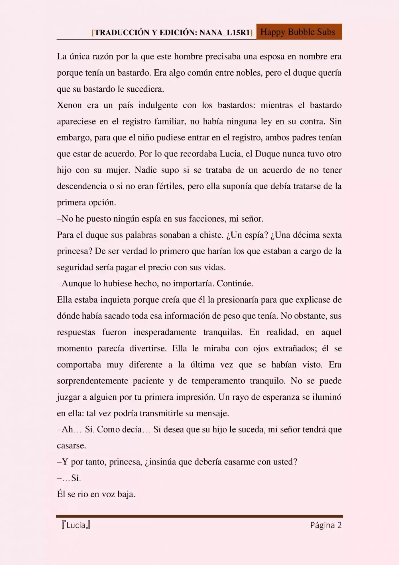 Lucia (Novela) - Capítulo 5 - Página 2 - LectorTMOo