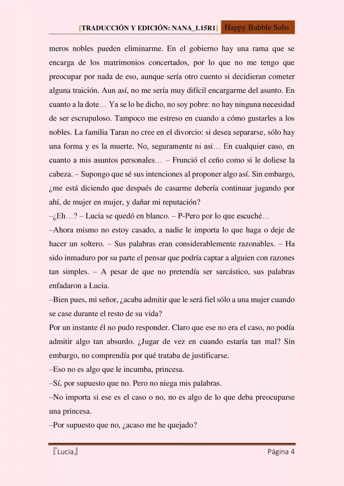Lucia (Novela) - Capítulo 5 - Página 4 - LectorTMOo