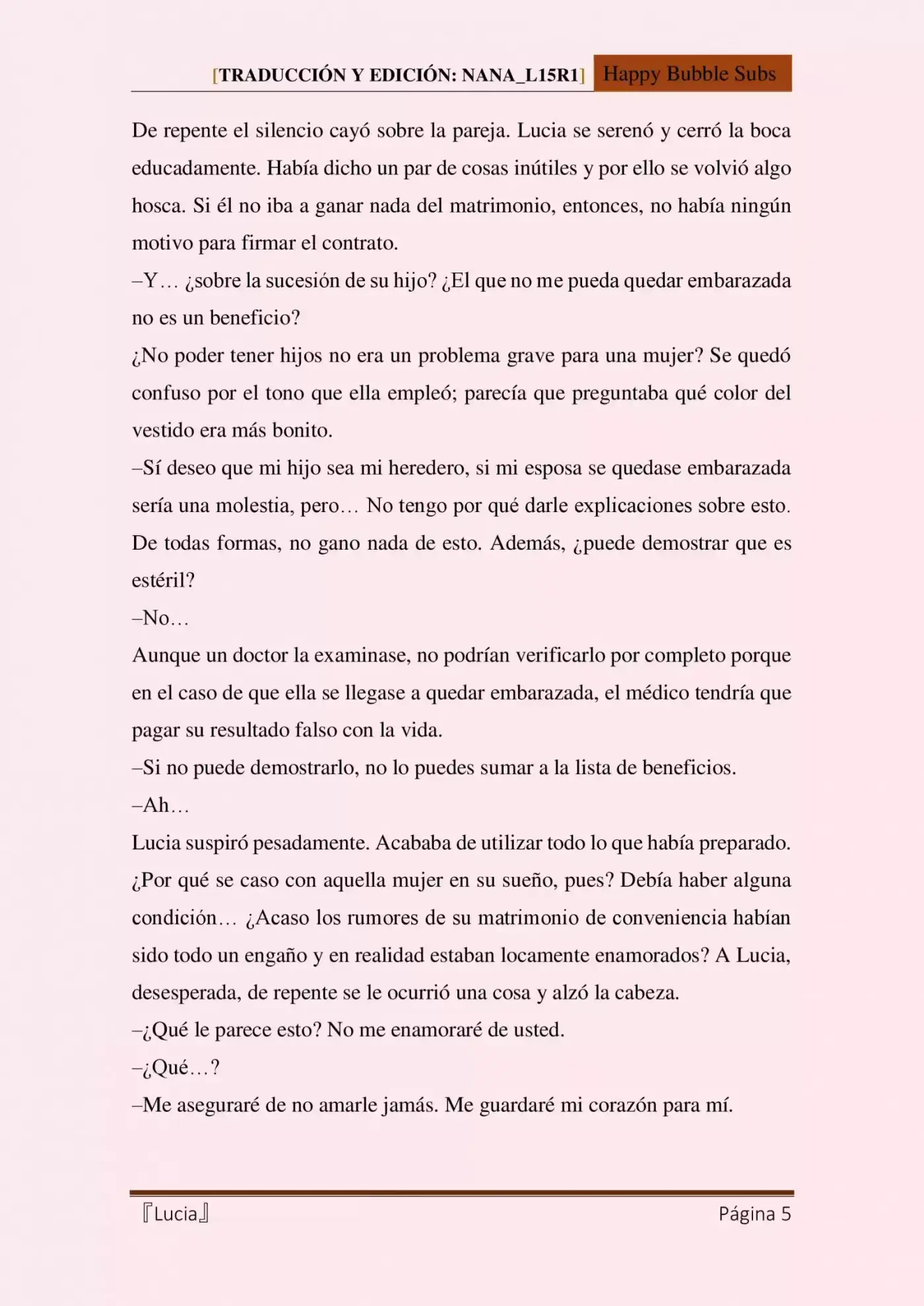 Lucia (Novela) - Capítulo 5 - Página 5 - LectorTMOo