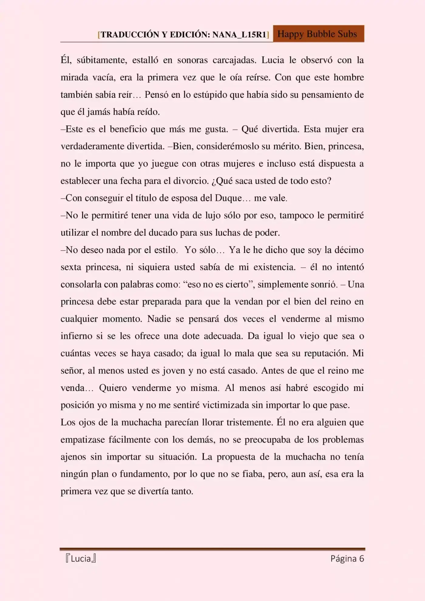 Lucia (Novela) - Capítulo 5 - Página 6 - LectorTMOo