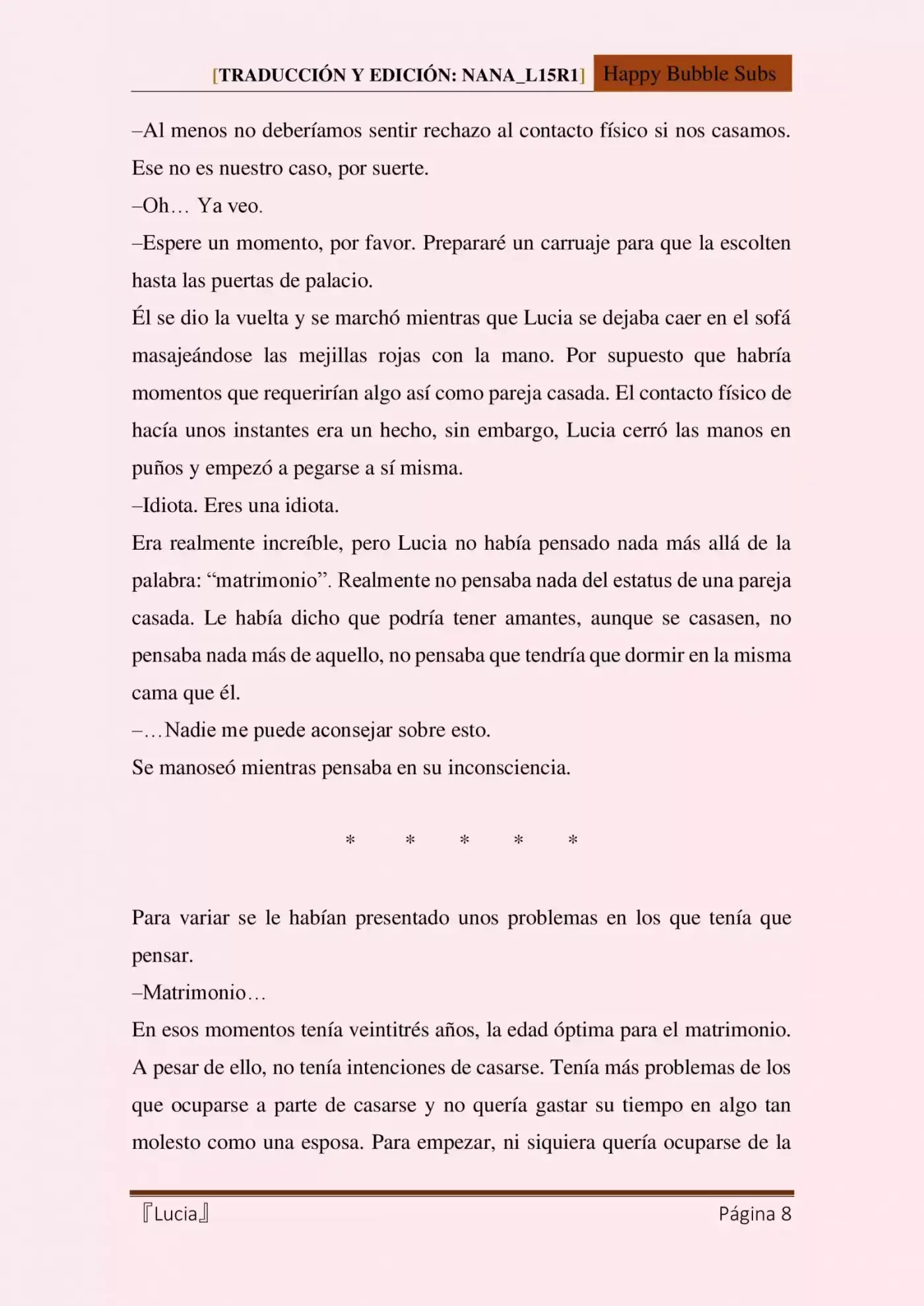 Lucia (Novela) - Capítulo 5 - Página 8 - LectorTMOo