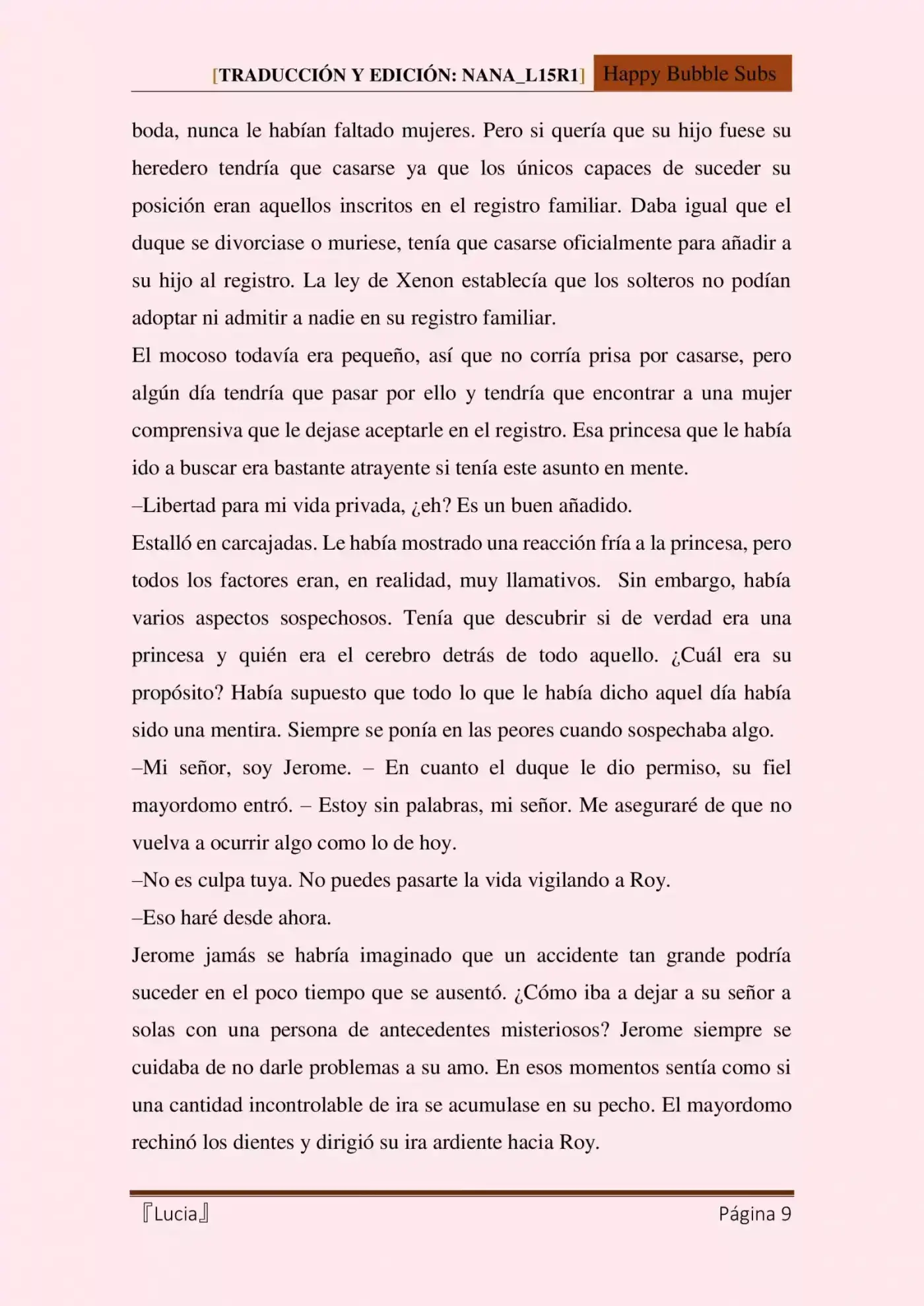 Lucia (Novela) - Capítulo 5 - Página 9 - LectorTMOo
