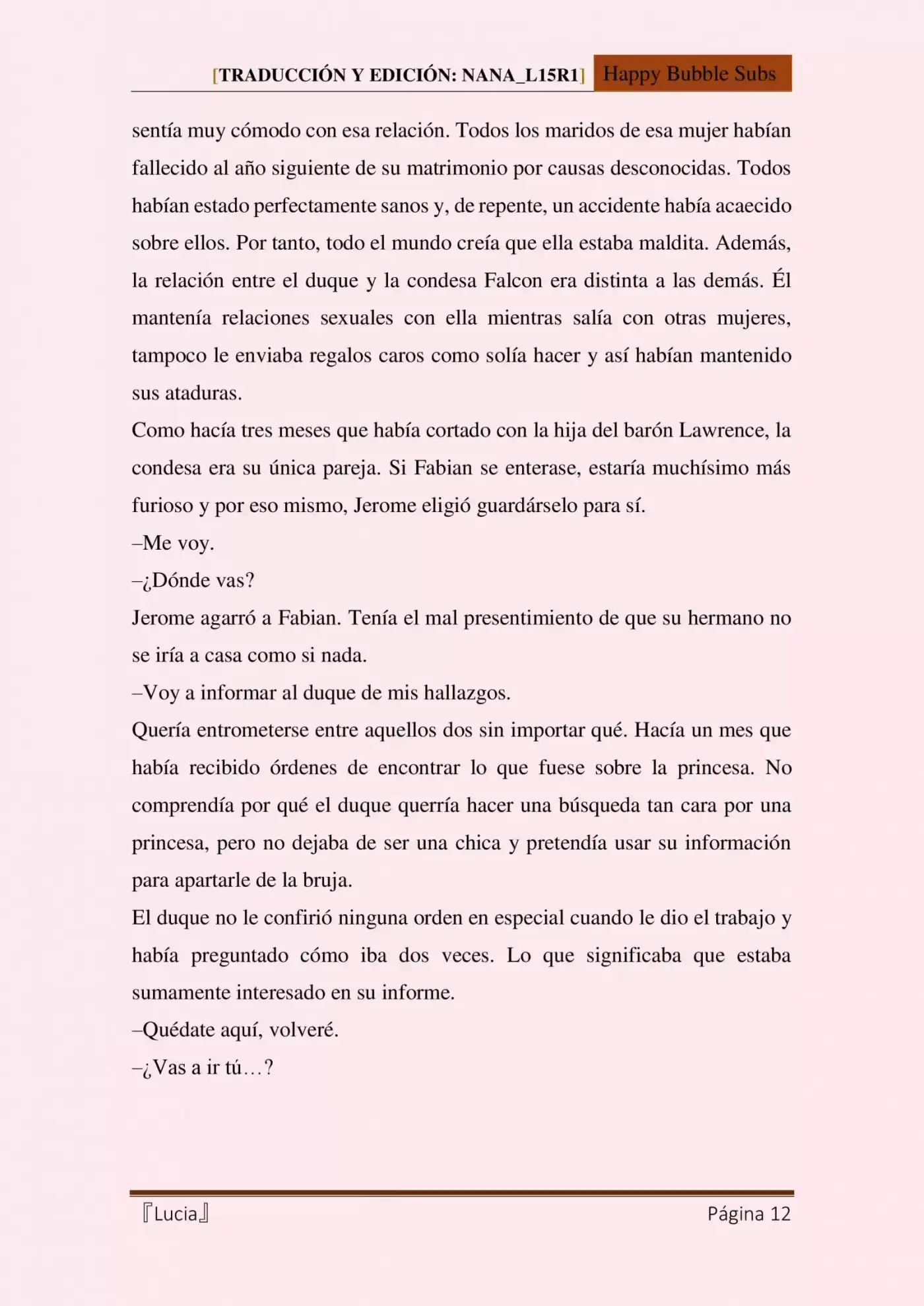 Lucia (Novela) - Capítulo 5 - Página 12 - LectorTMOo