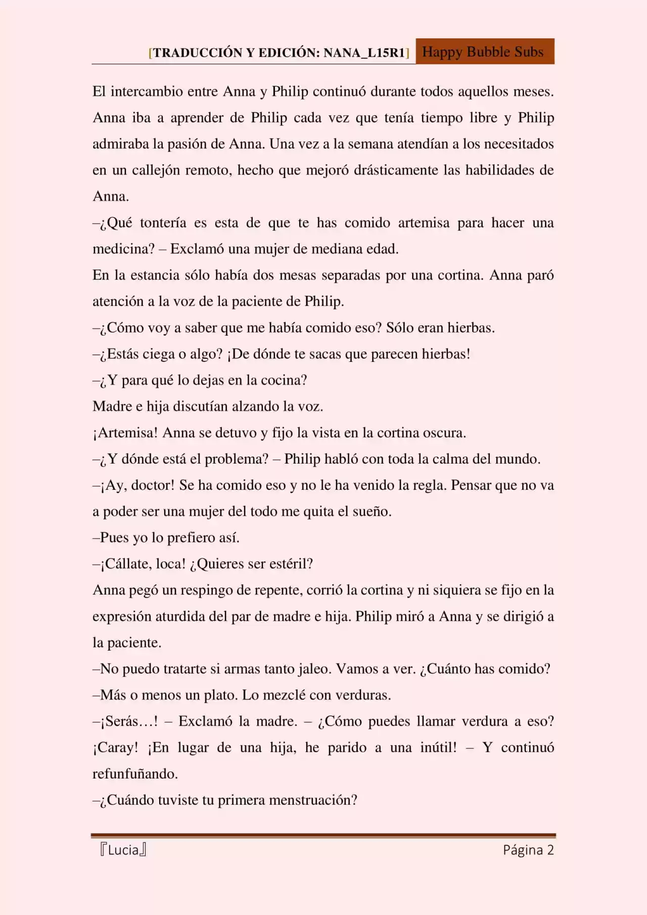 Lucia (Novela) - Capítulo 50 - Página 2 - LectorTMOo