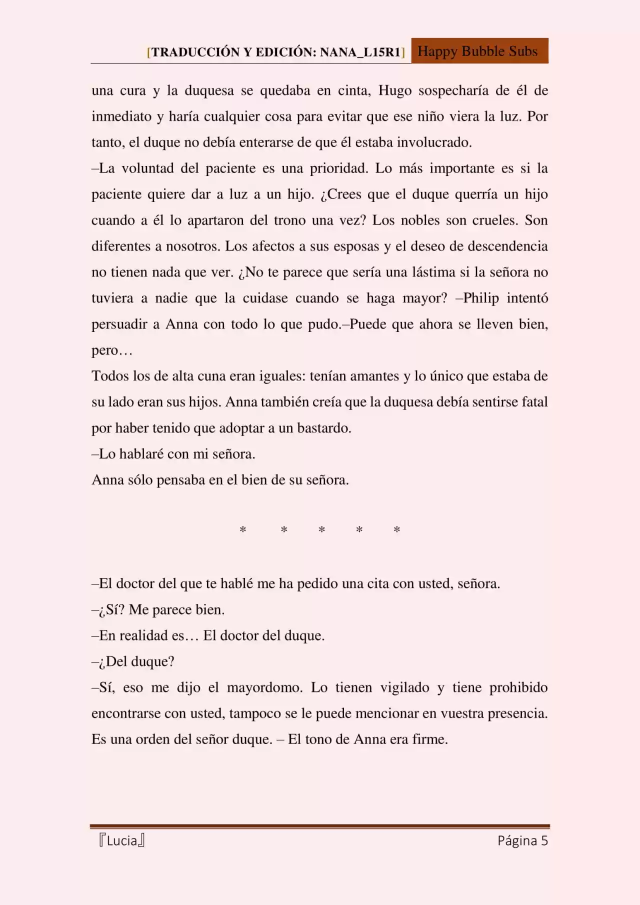 Lucia (Novela) - Capítulo 51 - Página 5 - LectorTMOo