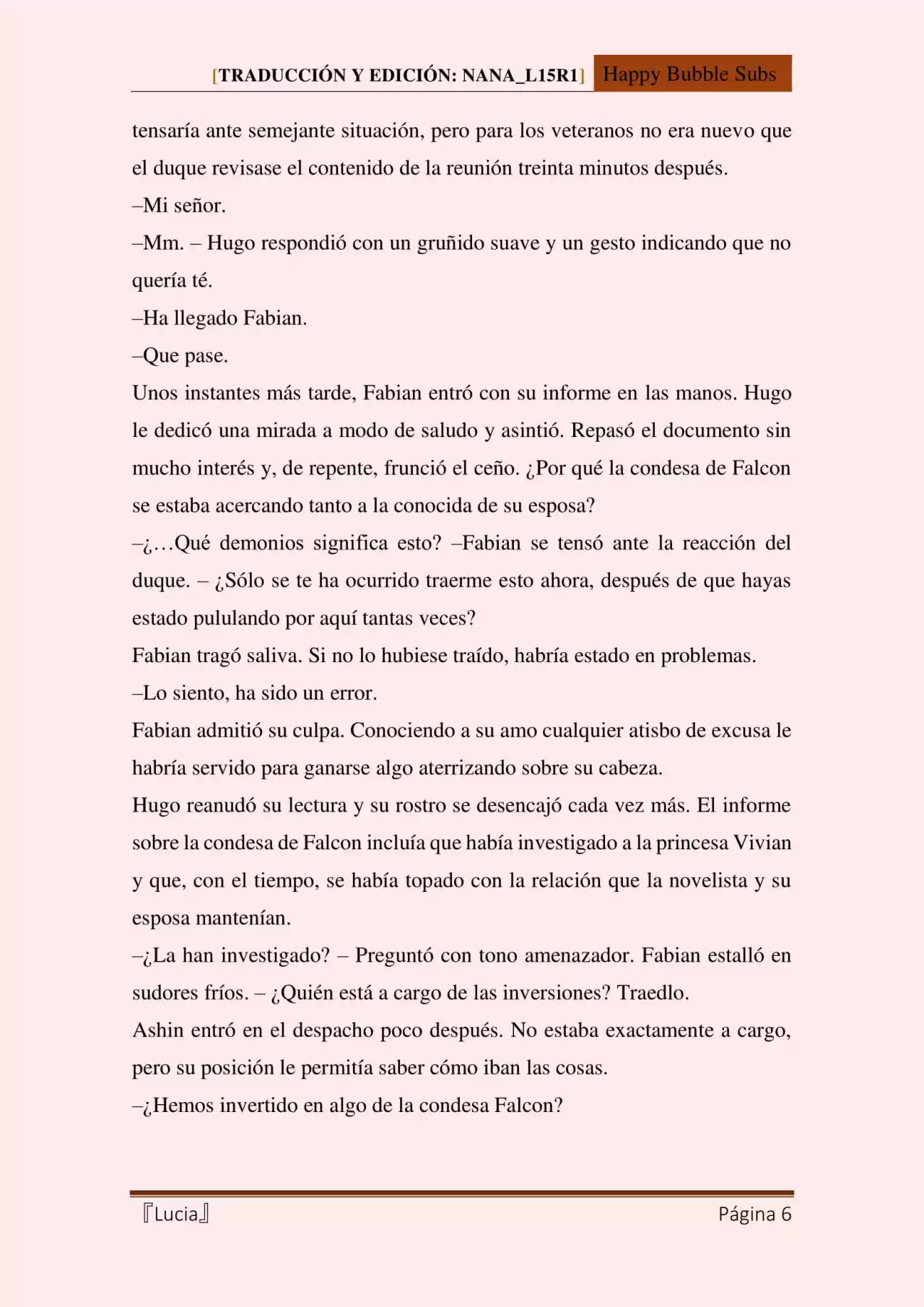 Lucia (Novela) - Capítulo 52 - Página 6 - LectorTMOo