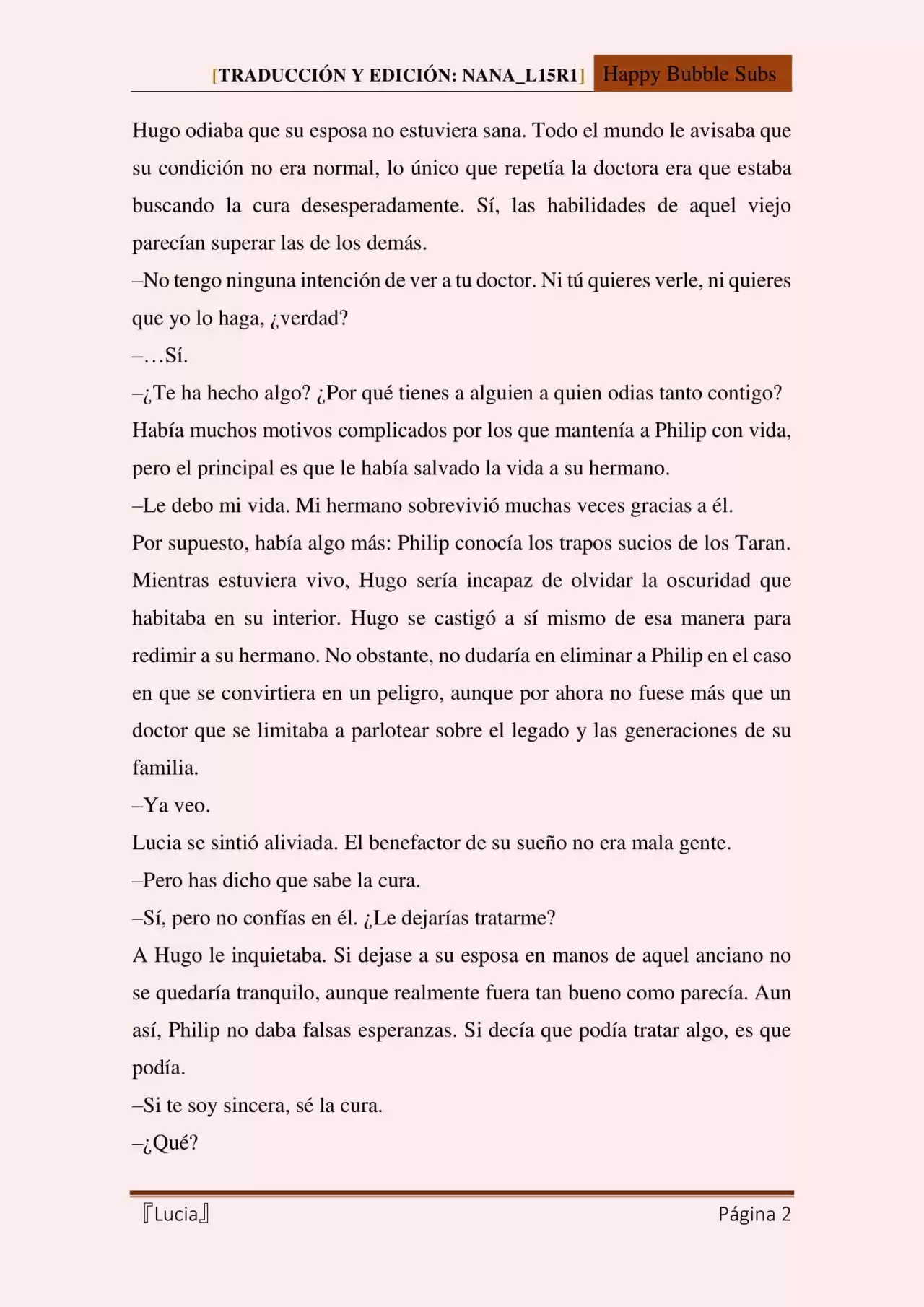 Lucia (Novela) - Capítulo 53 - Página 2 - LectorTMOo