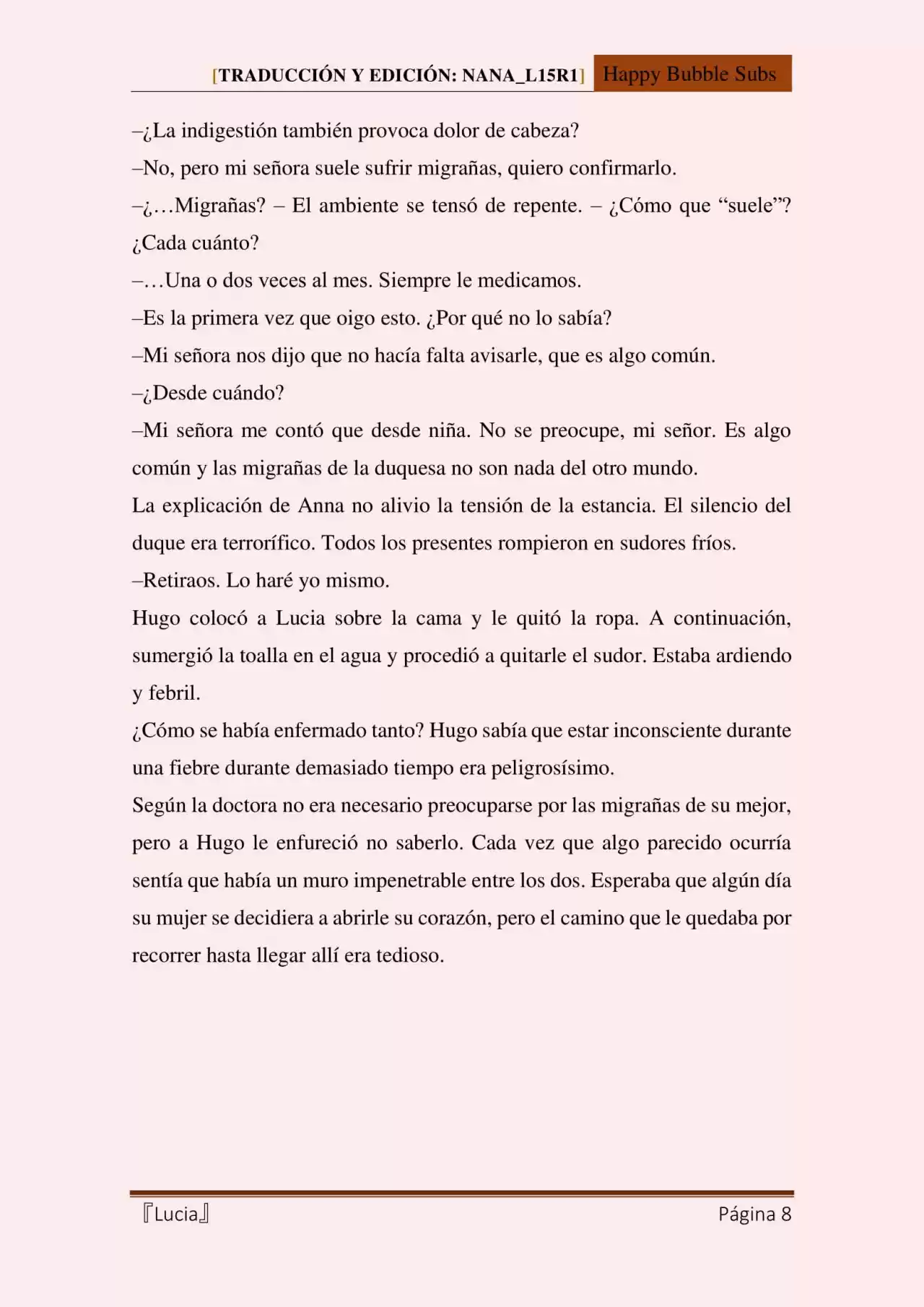 Lucia (Novela) - Capítulo 54 - Página 8 - LectorTMOo